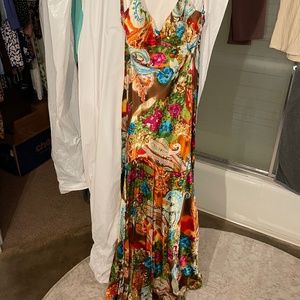 Stunning Silk Formal Gown - Vintage Niki Divas - Size 4